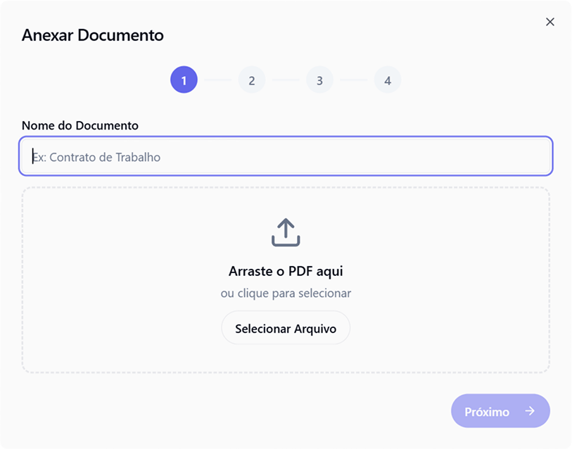 Anexar Documento para Assinatura