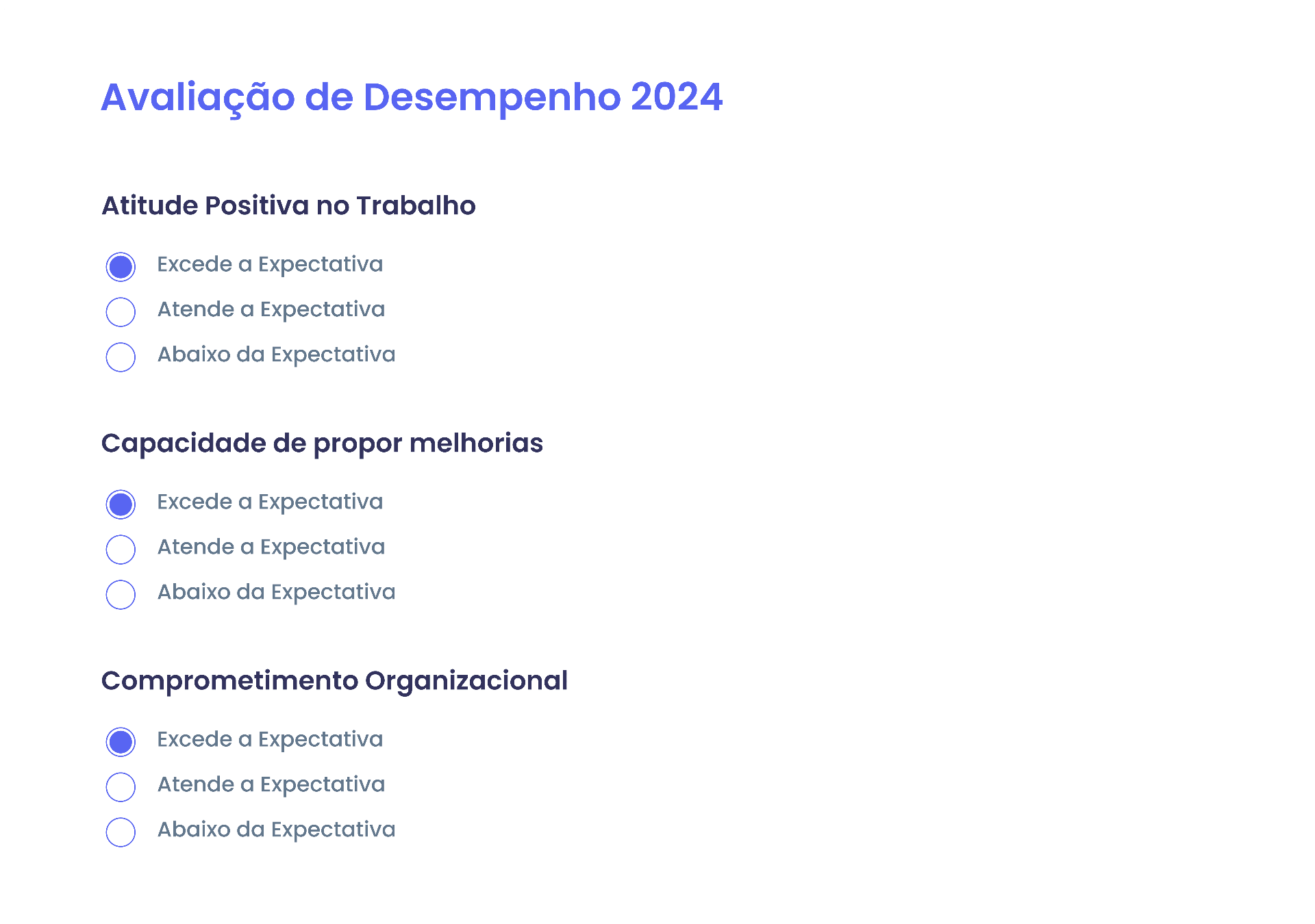 Avaliação de Desempenho 2024