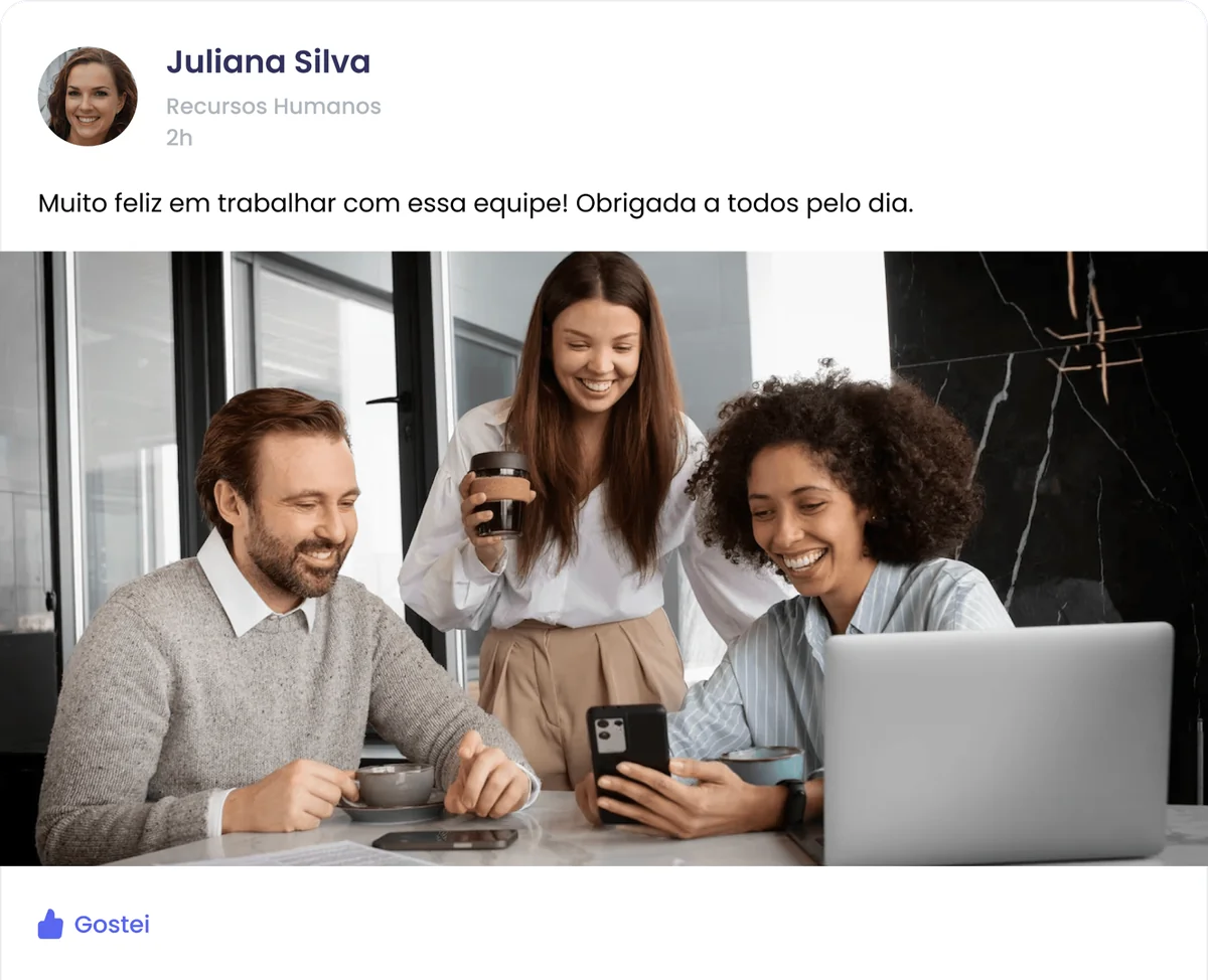 Feed de comunicação interna